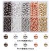 Accesorios para pulsera de cordón con cuentas perforadas CCB de 4/6 mm, multicolor, para pulsera de cuentas, accesorios para joyería hechos a mano DIY