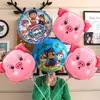 Globo de película de aluminio de dibujos animados sosteniendo 18 pulgadas apertura escolar de jardín de infantes centro comercial 61 juguetes para niños para empujar pequeños regalos