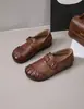 YsshadiR Venda Quente Sapatos de Salto Único Estilo Étnico Retrô Feminino 2026 Outono Meia-idade e Idosos Casuais Antiderrapantes Sola Macia Sapatos de Mãe