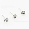 Aretes de acero inoxidable al por mayor de fábrica accesorios para aretes aretes de perlas aretes de gemas aretes de aguja de tazón multiespecificación