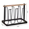 Ins Rack Secador de Copos de Água de Metal Branco Simples Suporte de Copos de Ferro para Cozinha Doméstica Rack de Armazenamento de Xícaras de Chá para Sala de Estar