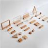 Base de madera maciza para postales, soporte para fotos de escritorio, soporte para tarjetas, soporte de madera para notas, base para calendario de escritorio, soporte para letrero de precio