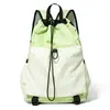 Mochila ligera con cordón, bolsa deportiva de bádminton estilo japonés, mochila de baloncesto con cordón de gran capacidad para deportes al aire libre