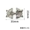 Fivela de Metal Botões Superiores Retrô Estilo Étnico Fecho Decorativo para Roupa Traje Tang Cheongsam Hanfu Botão de Pressão de Liga