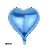 Globo Flotante de Película de Aluminio con Forma de Corazón y Estrella de Cinco Puntas de 18 Pulgadas Decoración para Actividad de Fiesta Festival de Bodas Nochevieja