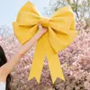 Ramo de cubo de abrazo decorado con lazo rosa, materiales DIY para decoración de dormitorio y sala de bodas, decoración de pared de fondo de Navidad