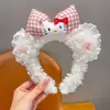 Pelúcia Fofa Gato Kt Laço Headband Infantil Acessórios de Cabelo para Meninas Headband Super Fofa Grampo Antiderrapante