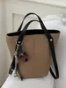 Bolso Cubo de Color Sólido de Gran Capacidad para Mujer 2026 Bolso de Hombro Único de Principios de Otoño Bolso de Mano de Nicho de Alto Valor Bolso Cruzado