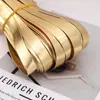 Tiras de Borda em Couro PU, Tiras Decorativas Douradas e Prateadas, Tiras de Couro para Almofadas DIY Feitas à Mão, Acessórios para Roupas Atacado