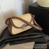 Bolso Pequeño de Hombro de Bloques de Color de Moda para Mujer 2026 Nuevo Diseño de Nicho Bolso Cuadrado Pequeño Cruzado Tejido