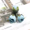 Acessórios Artesanais Estilo Mori Flor de Camélia Desabrochando Retrô Europeu Materiais para Guirlanda Artesanal DIY Cabeça de Flor Rosa Simulada