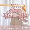 Percha para uso doméstico, con un diseño sin costuras, clips antideslizantes y un diseño multifuncional adecuado para Hanfu y uniformes JK, que previene las marcas en los hombros y el abultamiento, y proporciona soporte adicional para pantalones y abrigos.