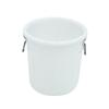 Bote de Basura Engrosado Comercial Doméstico Cocina Exterior Sanitario Cubo de Plástico 50L Gran Capacidad Industrial Cubo Redondo
