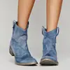 Nuevo estilo de comercio exterior, botines cómodos de tacón bajo para mujer, tallas 40-43, disponibles ahora para la temporada otoño/invierno 2026