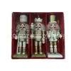 En Stock Madera 13cm Cascanueces Adorno Regalo de Navidad, Marioneta Soldado Cascanueces Pintado, Venta Caliente Transfronteriza