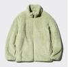 Otoño e Invierno Largo Forro Polar Coral Cárdigan Cuello Chaqueta Polar Cálida Esponjosa Chaqueta de Mujer 449753