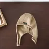 Gorro de punto fino para niños, estilo coreano, cálido sombrero de lana para otoño e invierno, elegante gorro para la cabeza de bebé, moderno sombrero con protección para las orejas de bebé