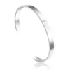 Pulseira Masculina Simples para Casal de Aço Titânio Quente Banhada a Ouro 18K Europeia e Americana Aço Inoxidável Antidesbotamento Joias da Moda