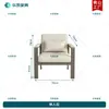 Nuevo Sofá de Oficina de Tela Simple Moderno Combinación de Mesa de Café Recepción Reunión Alquiler de Apartamento Sofá de Tres Plazas