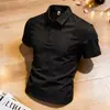 Producto popular de comercio exterior, nueva camiseta POLO de verano de alta gama para hombre, camiseta de manga corta con cuello camisero, adecuada para deportes y negocios
