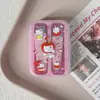 Cortador de Unhas Japonês Fofo Desenho Animado Portátil Doméstico Angulado Borda Reta Conjunto de Ferramentas para Manicure Tesoura de Unhas
