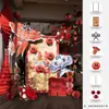 Decoração de quarto de casamento estilo chinês com arranjos florais em placa de KT, roupão de noiva para a sala de estar da nova casa ou hotel, adereços para fotos e personagens decorativos para felicidade