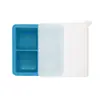 Bestseller transfronterizo, charola de hielo de silicona de 4 compartimentos, molde cuadrado de cuatro compartimentos para cubitos de hielo con tapa, máquina de hielo de uso doméstico, molde de hielo para whisky