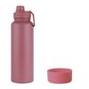 Moda pote de espaço de pintura de borracha ao ar livre alça portátil esportes garrafa de viagem homens e mulheres de aço inoxidável copo térmico de grande capacidade