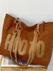 Bolsa de Gran Capacidad para Mujer 2025 Invierno Nuevo Bolso de Hombro Coreano con Letras Bolso Tote Casual Simple para Viaje y Uso Diario