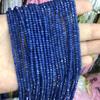 Platillo volador de piedra natural, cuentas redondas de 2x3 mm, sueltas, semiterminadas, para pulseras y collares, venta al por mayor