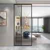 Sala de Estar Pintura Artística Divisória de Gabinete com Tela de Vidro Changhong Moderno Simples Metal de Luxo Leve Moldura Decorativa Porta de Entrada Varanda