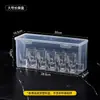 BNBSCaixa de Armazenamento Transparente com Tampa Flip-Top de Grande Capacidade para Taças de Vinho, Organizador com Divisórias, Caixa de Armazenamento à Prova de Poeira para Taças de Vinho Tinto
