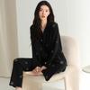 Se Puede Usar Fuera del Pijama, Agradable para la Piel y Transpirable Algodón Puro Nuevo Otoño 2025 Conjunto de Cardigan Holgado de Manga Larga para Mujer Ropa para el Hogar