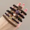 Ligas Negras para el Cabello para Mujer, Diademas, Cuerdas para el Cabello, Anillos para el Cabello, Nuevos Estilos 2026 Accesorios para el Cabello, Bandas Elásticas para Coletas Altas, Gomas Elásticas para Niñas