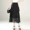 Falda Acampanada de Moda con Lunares Irregulares y Volantes para Mujer 2026 Verano Nueva Dulce de Línea A con Varios Niveles Moderna