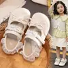 Zapatos de piel para niñas para actuaciones, zapatos de princesa para niñas para primavera y otoño, mocasines elegantes 2026 para niños, antideslizantes, suela blanda