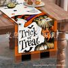 Nuevo Mantel Transfronterizo de Halloween Serie Calavera Calabaza Decorativo para Mesa de Café Aislante Térmico Antideslizante Mantel de Lino