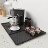 Tapete de Silicona para Cafetera Transfronterizo, Tapete Drenante, Posavasos para Tazas y Platos de Encimera de Cocina y Barra, Bandeja Antideslizante a Prueba de Humedad, Mantel Individual, Tapete Aislante Térmico