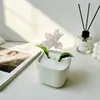 Maceta de Flores Esmaltada Zibo, Decoración con Flores Artificiales, Artesanía, Regalo del Día de la Madre, Flor Eterna, Decoración Creativa de Escritorio