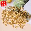 Cuentas espaciadoras de ojo de libélula de oro roto con arenas antiguas, preservación del color, cuentas de agujero grande, pulsera de cuerda, accesorios de joyería DIY
