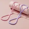 Banda de Resistencia de Silicona Figura 8 Multi-Tensión, Estirador de Hombro y Espalda con Mango Antideslizante para Dar Forma a las Mujeres