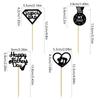 Feliz Dia dos Pais Medalha de Amor Conjunto de 4 Peças Topper para Bolo Feliz Dia dos Pais para o Papai