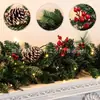 Guirlanda de Natal para Pendurar na Porta 180/270cm Decoração Transfronteiriça Árvore de Natal Rattan Pendurado Arranjo de Cena Porta