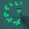 Pegatinas de interruptor de mariposa luminosas de Amazon transfronterizas decoran dormitorio habitación sala de estar embellecimiento pegatinas de pared venta al por mayor