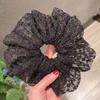 Internet Celebridade Nova Oversized Lace Floral Colon Anel de Cabelo Estilo Japonês e Coreano Elegante Meninas Cabeça Anel Boutique Acessórios para o Cabelo