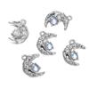 Pingente de amor em liga metálica com estrela de cinco pontas, estilo retrô, pingente de planeta, pulseira, colar, acessórios para pendurar, revestimento