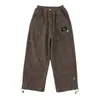 Calças de Lã Forradas para Meninos para Outono e Inverno, Calças de Veludo Cotelê Infantis, Calças Casuais Estilosas Forradas com Lã Espessa para Meninos Mais Velhos