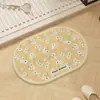 Alfombrilla absorbente de tierra de diatomeas dura de dibujos animados personalizada, alfombrilla de pie de secado rápido para baño, alfombrilla de pie antideslizante para entrada de baño y inodoro