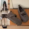 Venta Caliente Velcro Bean Bean Suela Suave Zapatos de Algodón Zapatos Birkenstock Mujer 2026 Invierno Nuevo Mary Jane Zapatos de Algodón Zapatos Mujer