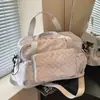 Bolsa de Viagem Dobrável Bolsa para Viagem Curta Bolsa de Armazenamento Grande Capacidade Estilo Coreano Bolinhas Bolsa para Yoga Dança Fitness